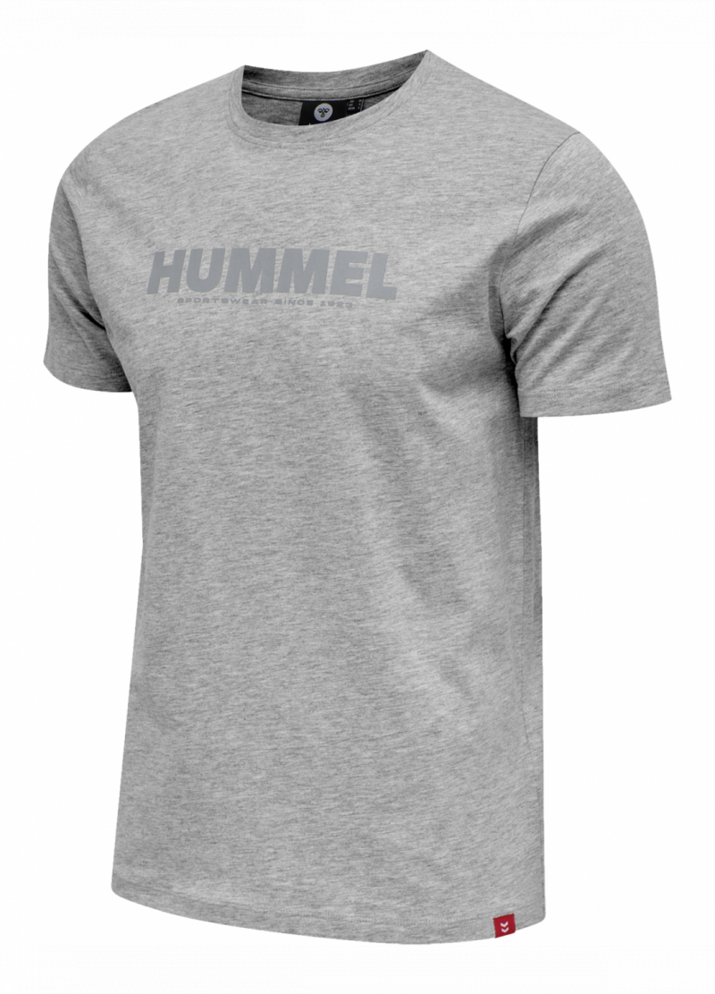Футболка з логотипом для чоловіка Hummel 212569 34 / XS сірий  75344