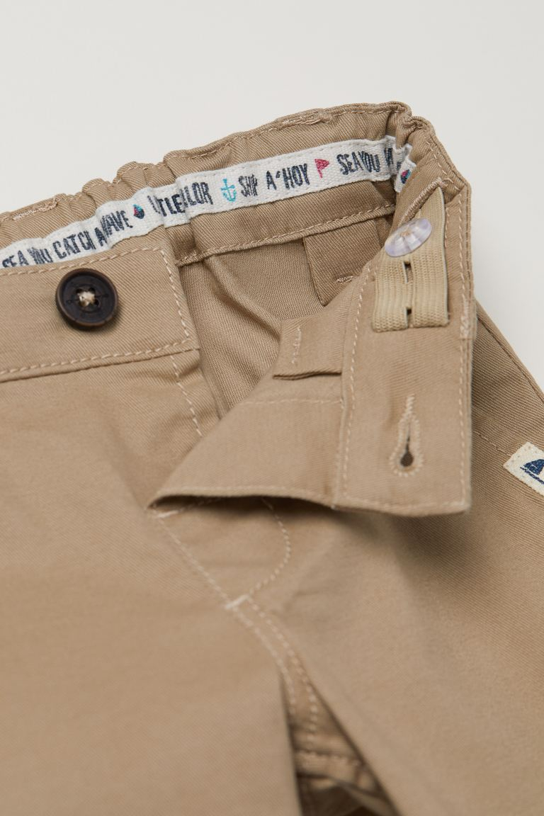 Штани  для хлопчика H&amp;M 0564523004 092 см (18-24 months) бежевий 65983