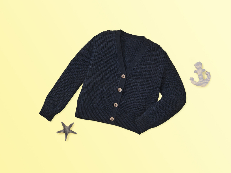 Кардиган в'язаний для дівчинки Lupilu 440295 110-116 см (4-6 years) темно-синій  87797