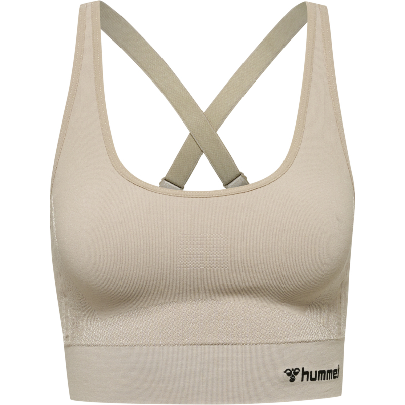 Спортивний топ з перехрещеними лямками для жінки Hummel 211937 34 / XS бежевий  78002