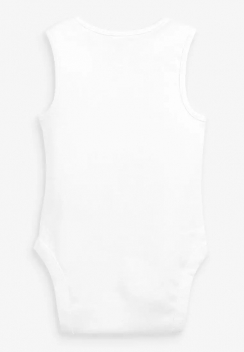 Боді 086-92 см (12-24 months)   без рукавів для дівчинки Nutmeg 014759 білий 81271