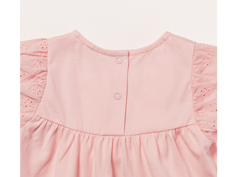 Боді (звич.) з коротким рукавом для дівчинки Lupilu 461446 050-56 см (0-2 months) рожевий  89376
