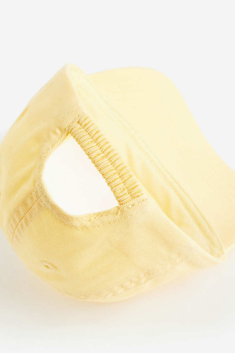 Кепка на резинці для хлопчика H&amp;M 0825772-025 обхват 46-48 (74-80 см) жовтий  79812