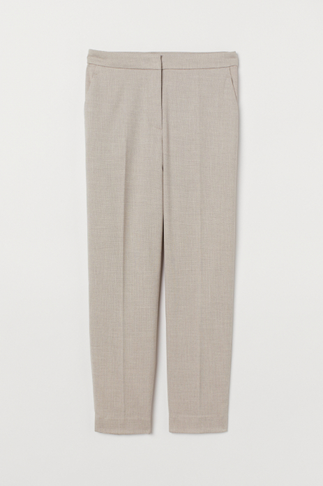 Штани 34,XS Regular Fit довжиною до щиколотки для жінки H&M 0708311002 бежевий 82369 Штани 34,XS Regular Fit довжиною до щиколотки для жінки H&M 0708311002 бежевий 82369