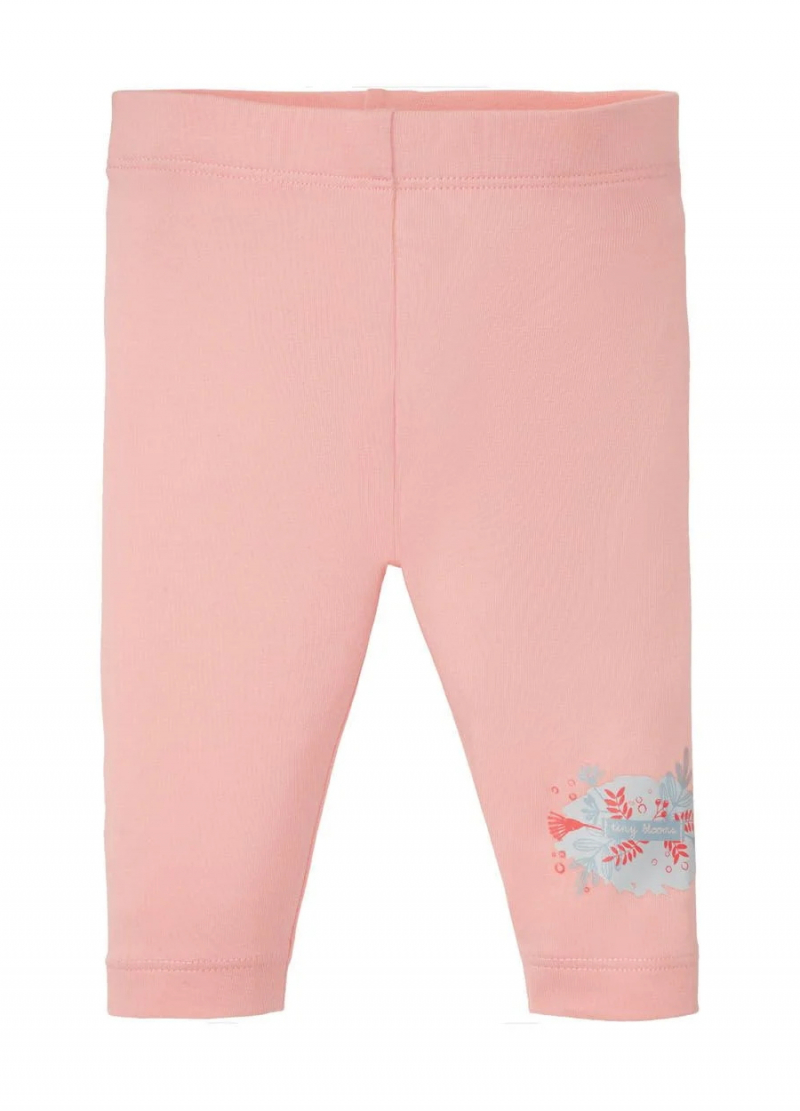 Лосини бавовняні з принтом для дівчинки Lupilu 349165 086-92 см (12-24 months) рожевий  74886