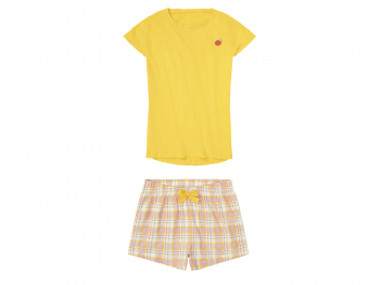 Піжама (футболка і шорти) для дівчинки Pepperts 409979 158-164 см (12-14 years) жовтий  81541