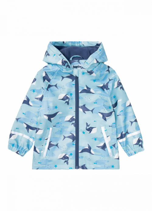Куртка-дощовик на флісовій підкладці для хлопчика Lupilu 378005 110-116 см (4-6 years) блакитний  76447