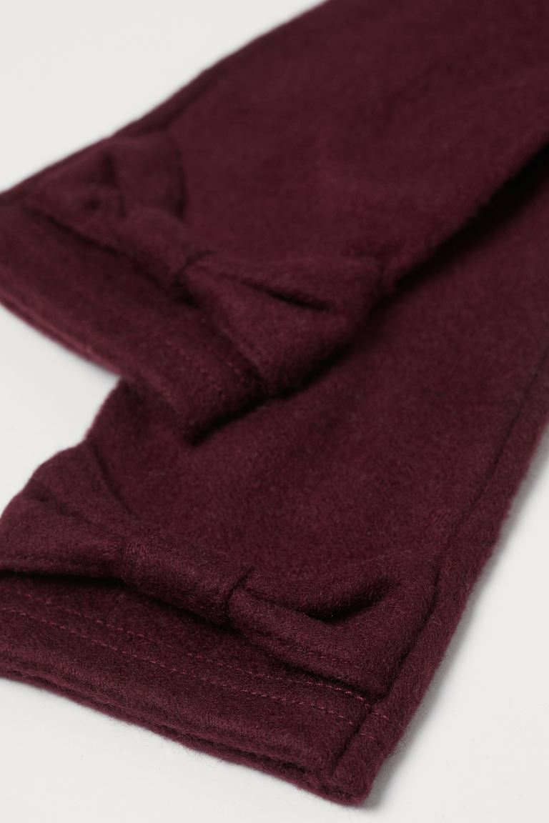 Перчатки  для жінки H&amp;M 0754758003 40 / L бордовий 62234