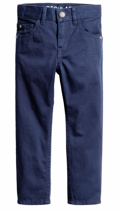 Штани  для хлопчика H&amp;M 0501116005 128 см (7-8 years) темно-синій 61912