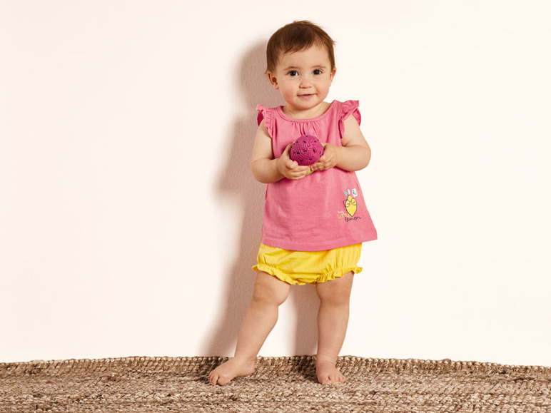 Костюм (звич.) боді і футболка для дівчинки Lupilu 370936 062-68 см (2-6 months) Різнобарвний  90617