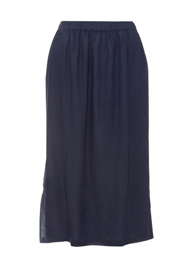 Спідниця лляна для жінки Esmara 402378 46 / XL (EU) темно-синій  75717