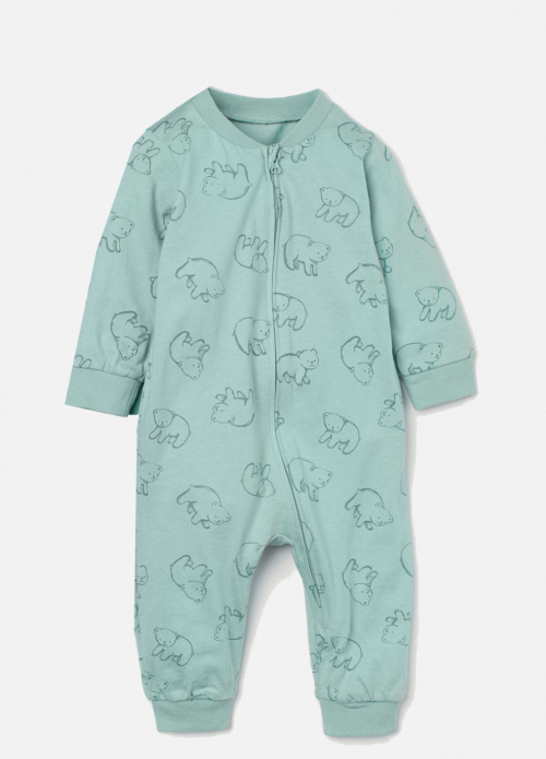 Комбінезон-сліп бавовняний для хлопчика H&M 0711235-001 098 см (2-3 years) зелений 82317 Комбінезон-сліп бавовняний для хлопчика H&M 0711235-001 098 см (2-3 years) зелений 82317