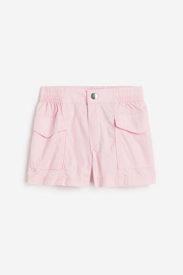 Шорти котонові з кишенями для дівчинки H&amp;M 1115782-002 116 см (5-6 years) рожевий  83383