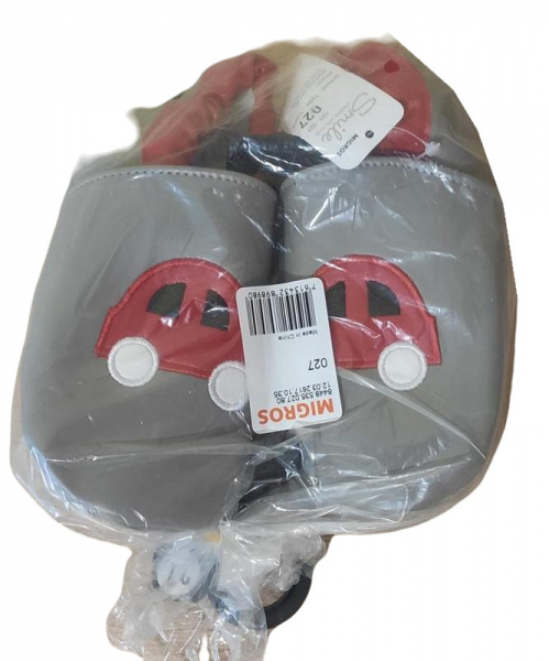 Чешки 24 екошкіра для хлопчика Migros 8449.535 сірий 84274 Чешки 24 екошкіра для хлопчика Migros 8449.535 сірий 84274
