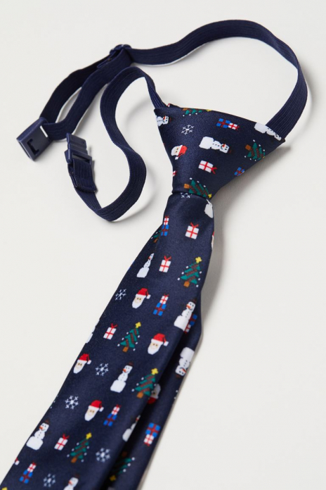 Краватка One Size   з регульованою застібкою для хлопчика H&amp;M 0632224007 темно-синій 65182