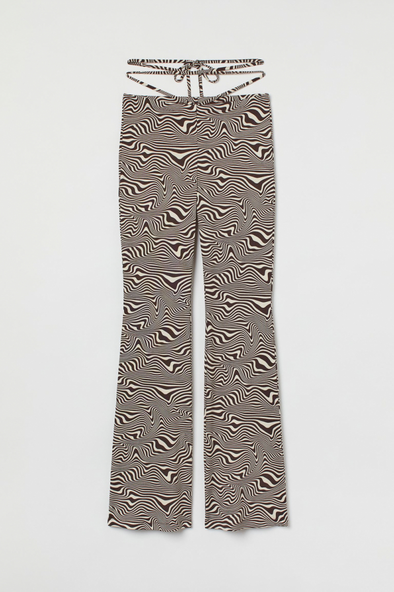 Штани M Клеш  розкльошені для жінки H&amp;M 1030141-003 коричневий 82375