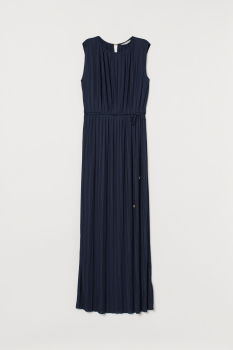 Плаття зі знімним поясом для жінки H&amp;M 0783553-002 38 / M темно-синій  80558