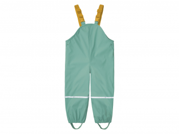 Напівкомбінезон-дощовик 098-104 см (2-4 years)   на флісовій підкладці для дівчинки Lupilu 419526 зелений 82660