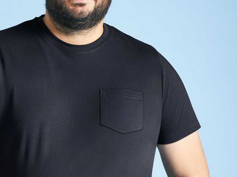 Футболка 3XL   бавовняна трикотажна для чоловіка Livergy 372408 темно-синій 85072
