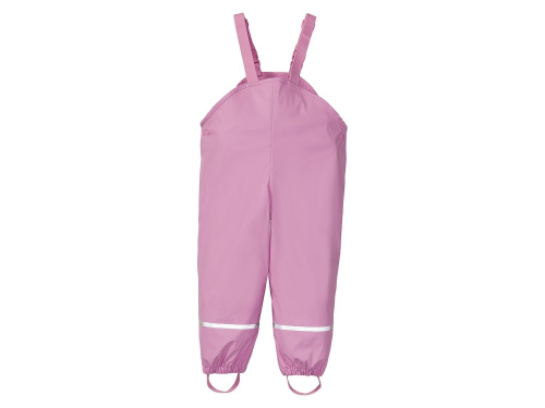 Напівкомбінезон-дощовик на флісовій підкладці для дівчинки Lupilu 315765 110-116 см (4-6 years) рожевий 72868