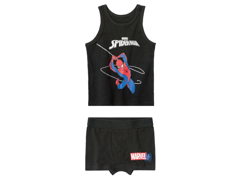 Майка + трусики Spider-Man для хлопчика Marvel 392155 134-140 см (8-10 years) чорний  86152
