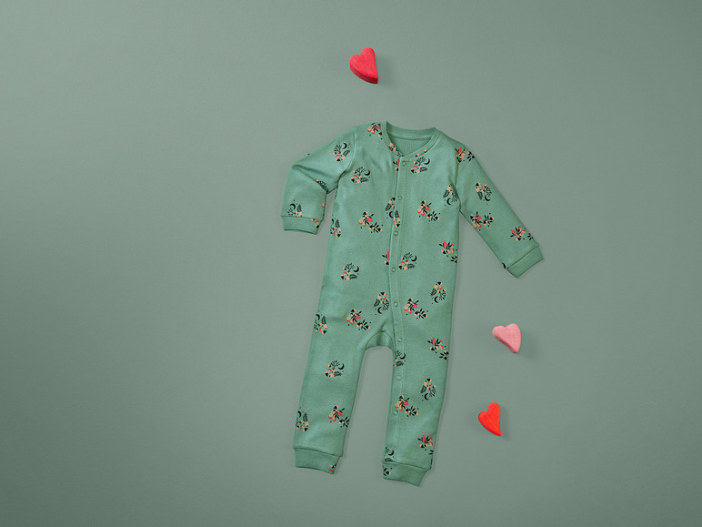 Чоловічок 062 см (2-3 months)   в рубчик для дівчинки Lupilu 428452 зелений 89381