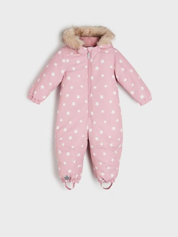 Теплий комбінезон 056-62 см (1-3 months)   водовідштовхувальний та вітрозахисний для дівчинки Sinsay 8349N-35X-U56 рожевий 89626