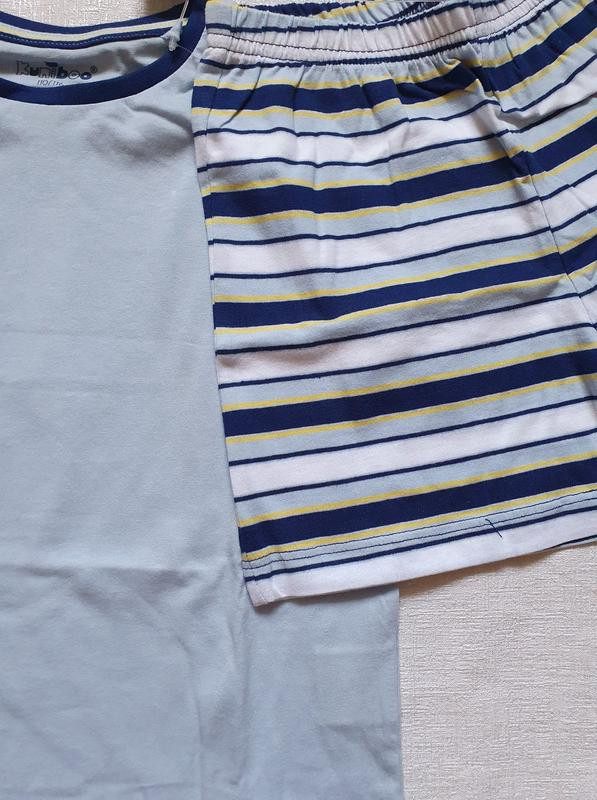 Піжама (футболка і шорти) для хлопчика Kuniboo 1260650-1420 086-92 см (12-24 months) блакитний 63696