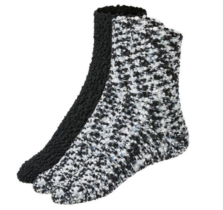 Шкарпетки 2 пари  для жінки Esmara 316829 розмір взуття 35-38 (11-16 years) чорно-білий 72234