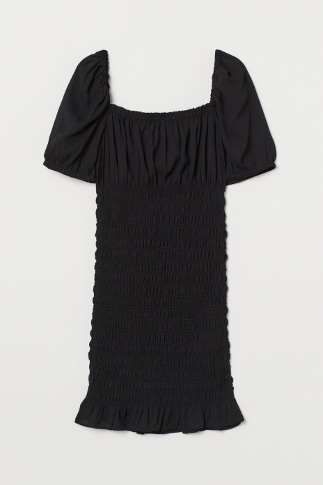 Плаття з зібраною спідницею для жінки H&amp;M 0950703-001 40 / M (EU) чорний  82423