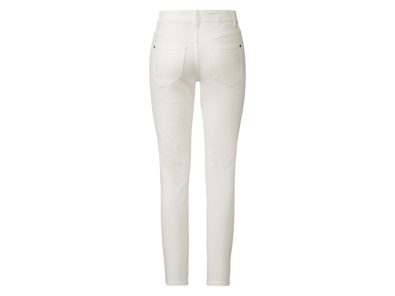 Джинси 38,S  Slim Fit завужені для жінки Esmara 408133 білий 90024