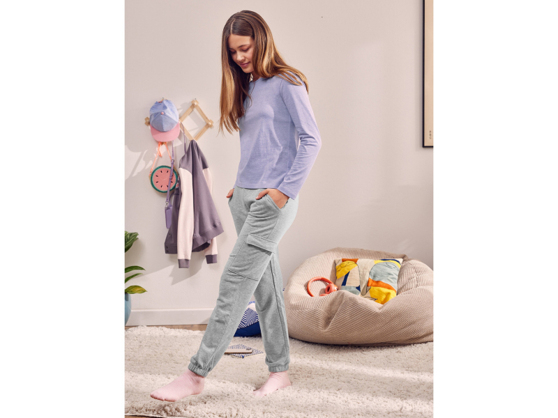Спортивні штани з кишенями для дівчинки Pepperts 455868 158-164 см (12-14 years) сірий  89653