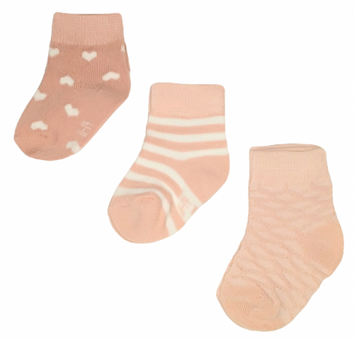 Шкарпетки 11-14   3 пари короткі для дівчинки Lupilu 329094 бежевий 66842