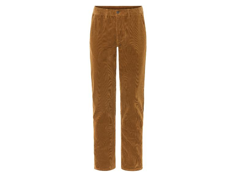 Штани M Slim Fit  вельветові для чоловіка Livergy 457037 коричневий 91555