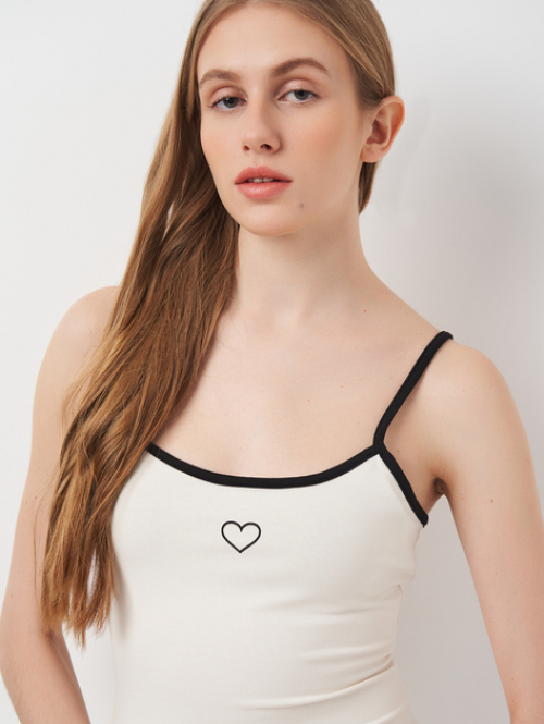 Плаття з тонкими лямками для жінки H&amp;M 1002336-001 32 / XXS молочний  82428