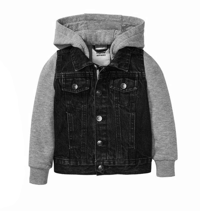 Джинсова куртка  для хлопчика Lupilu 286780 116 см (5-6 years) графіт (темно-сірий) 72533