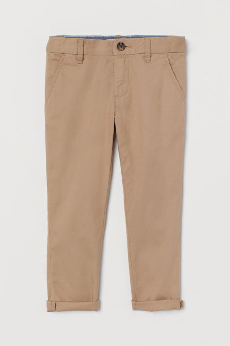 Штани  для хлопчика H&amp;M 0801431002 134 см (8-9 years) бежевий 64527