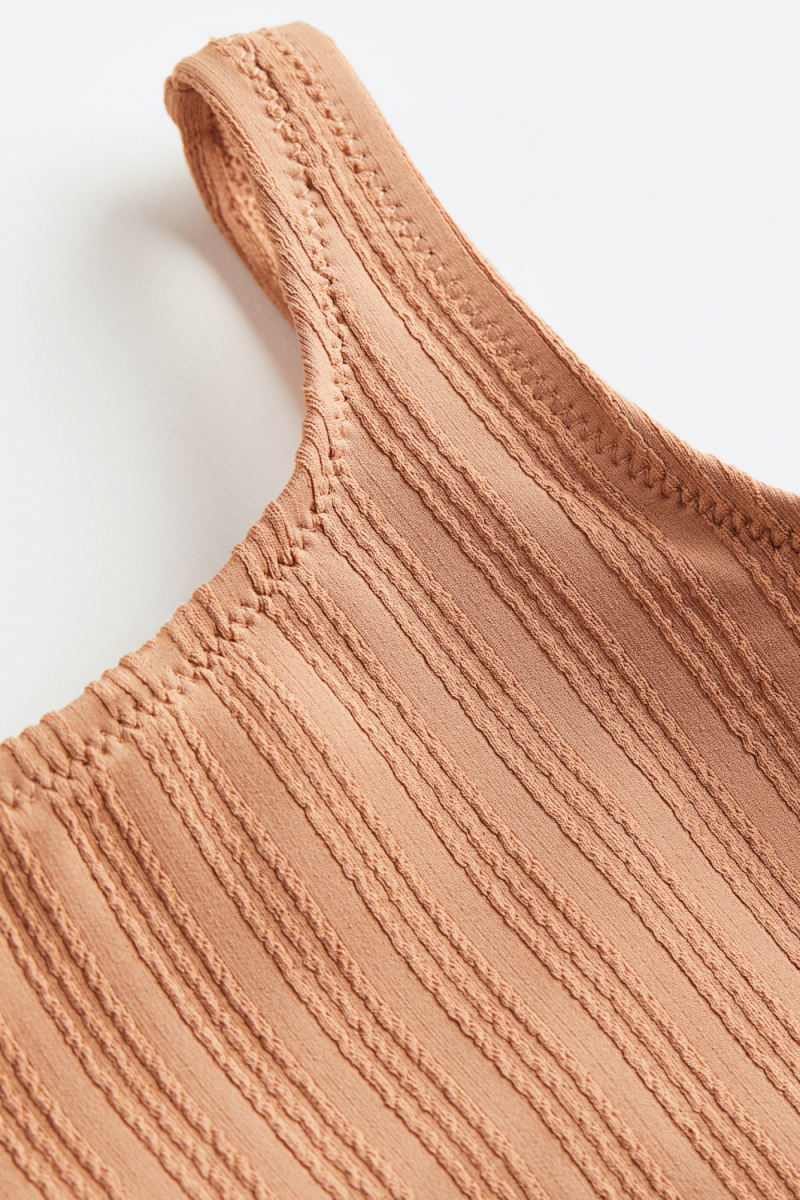 Купальник закритий 074 см (6-9 months)   на підкладці для дівчинки H&amp;M 0744243-012 коричневий 91968