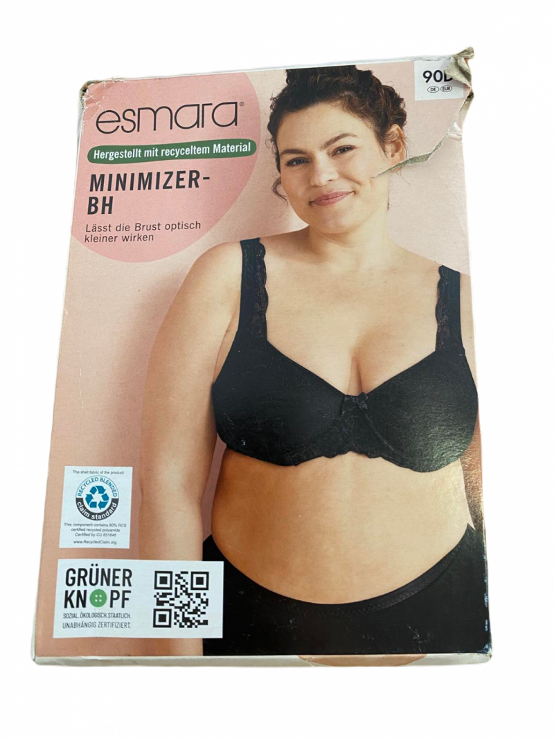 Бюстгальтер мереживний для жінки Esmara 450573 90C чорний  86518
