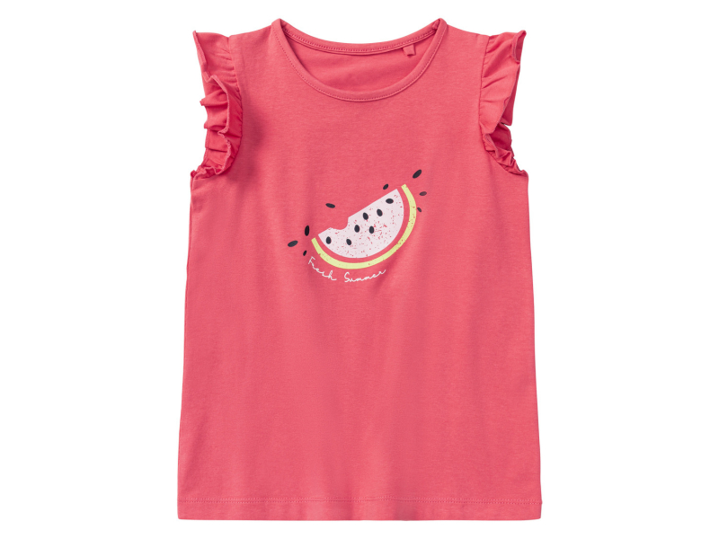 Футболка (звич.) набір 2 шт. для дівчинки Lupilu 437249 122-128 см (6-8 years) рожевий  89791