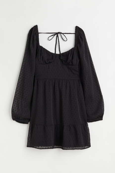 Плаття з вирізом ззаду для жінки H&amp;M 1081630-002 34 / XS (EU) чорний  80597