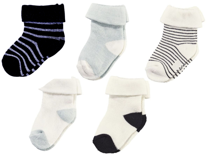 Шкарпетки 5 пар  для хлопчика Lupilu 307770 розмір взуття 19-22 (1-2 years) Різнобарвний 62071