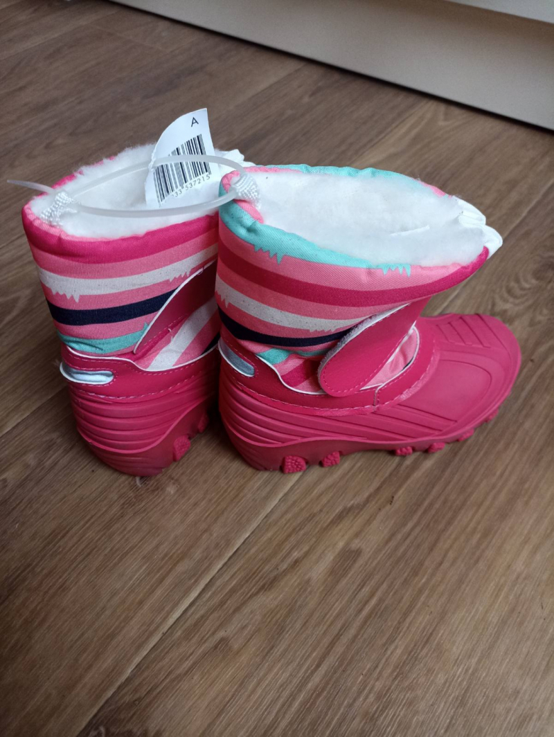 Чоботи сноубутси для дівчинки Lupilu 335800 розмір взуття 27 кораловий (рожево-помаранчевий) 68969