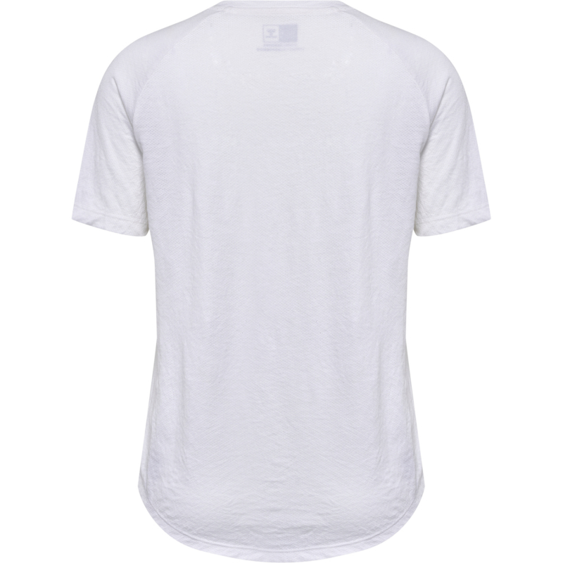 Спортивна футболка з логотипом для жінки Hummel 214243 36 / S білий  75326
