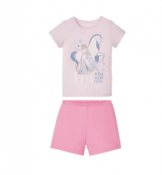 Піжама (футболка і шорти) для дівчинки Disney 349309-1 086-92 см (12-24 months) рожевий  74207