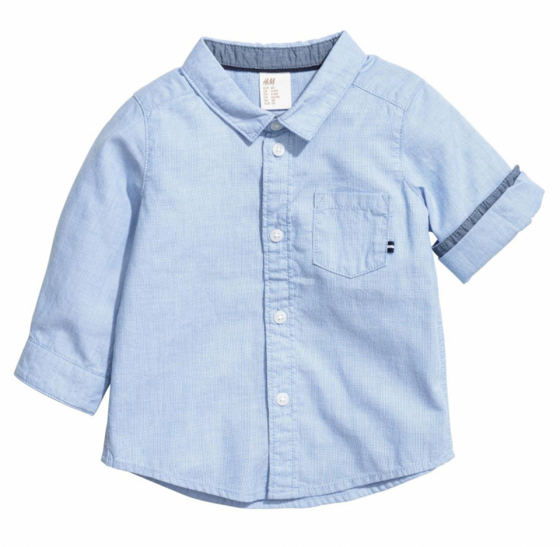 Рубашка  для хлопчика H&amp;M 0507981002 080 см (9-12 months) блакитний 61875