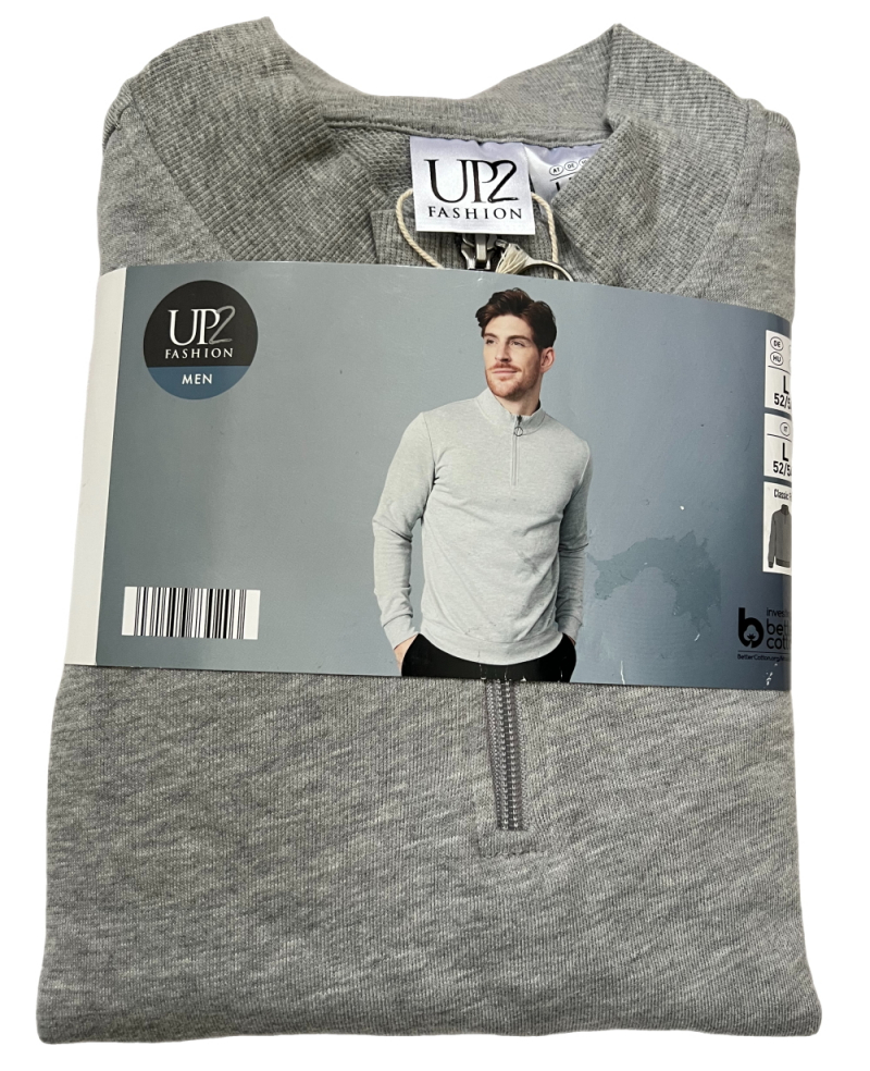 Світшот L   з двунитки для чоловіка Lidl BDO91627 сірий 91627