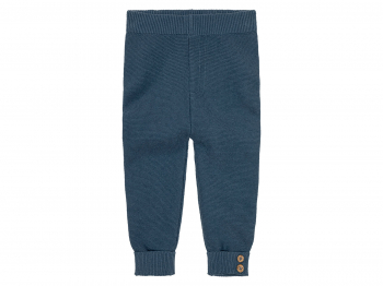 Штани 074-80 см (6-12 months)  Джоггеры бавовняні в'язані для хлопчика Lupilu 381789 темно-синій 91138