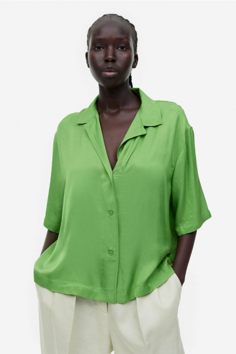 Блузка віскозна для жінки H&amp;M 1131902-004 40 / L зелений  80892