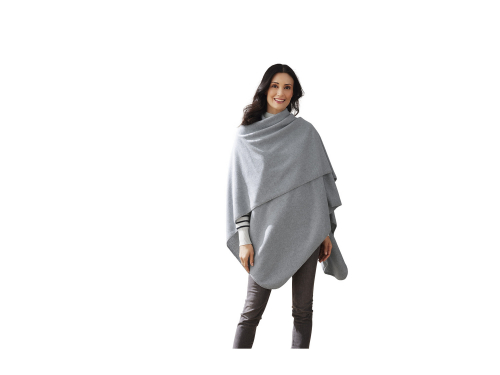Пончо OneSize,XXS,XS,S,M,L,XL,XXL флісове для жінки Esmara 425284 сірий 84771 Пончо OneSize,XXS,XS,S,M,L,XL,XXL флісове для жінки Esmara 425284 сірий 84771